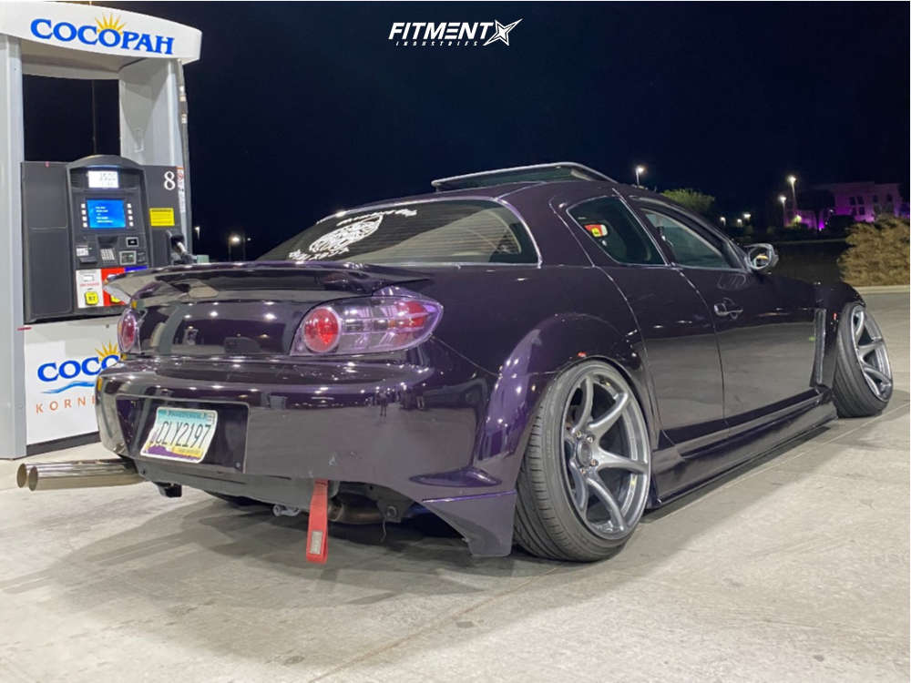 2004 Mazda RX-8 Base with 18x10.5 Kansei Tandem and Lionhart 215x40 on ...