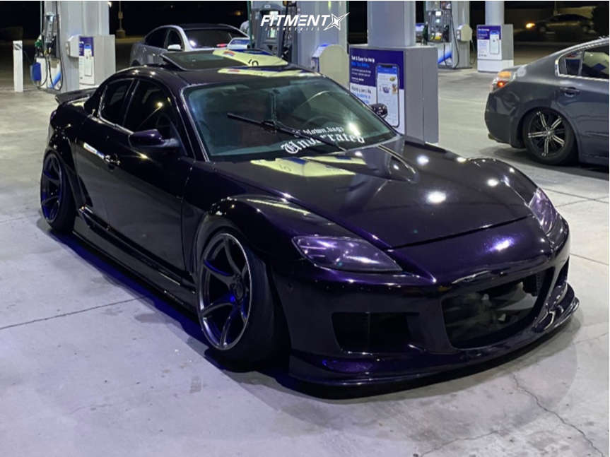 2004 Mazda RX8 Base with 18x10.5 Kansei Tandem and Lionhart 215x40 on Coilovers 2571081