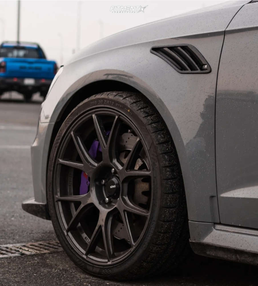 2016 Audi Rs3 ABT with 19x9.5 Konig Ampliform and Kumho 255x30 on Stock ...