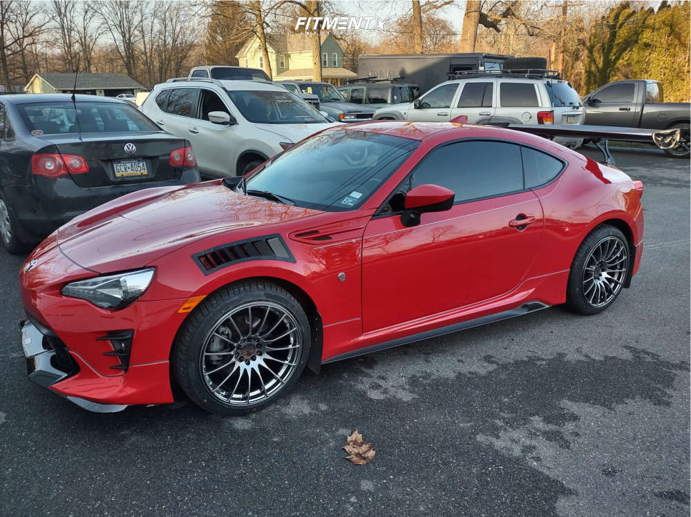 2020 Toyota 86 GT with 18x8.75 XXR 550 and Cosmo 235x40 on Stock