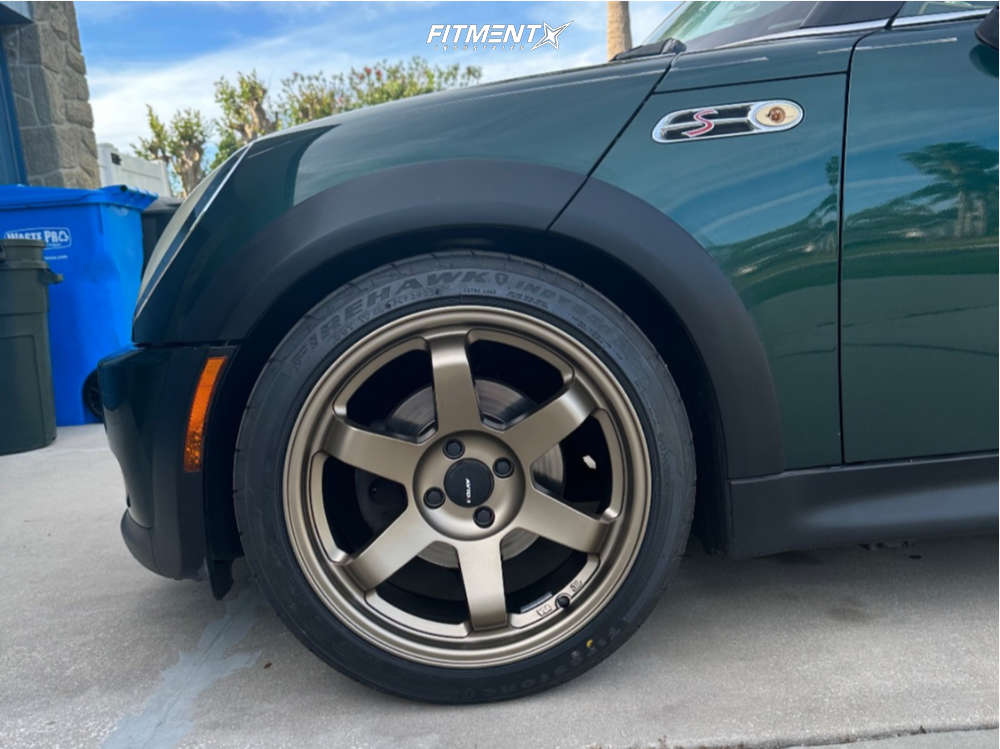2004 Mini Cooper S with 17x8 AVID1 Av6 and Firestone 205x45 on ...