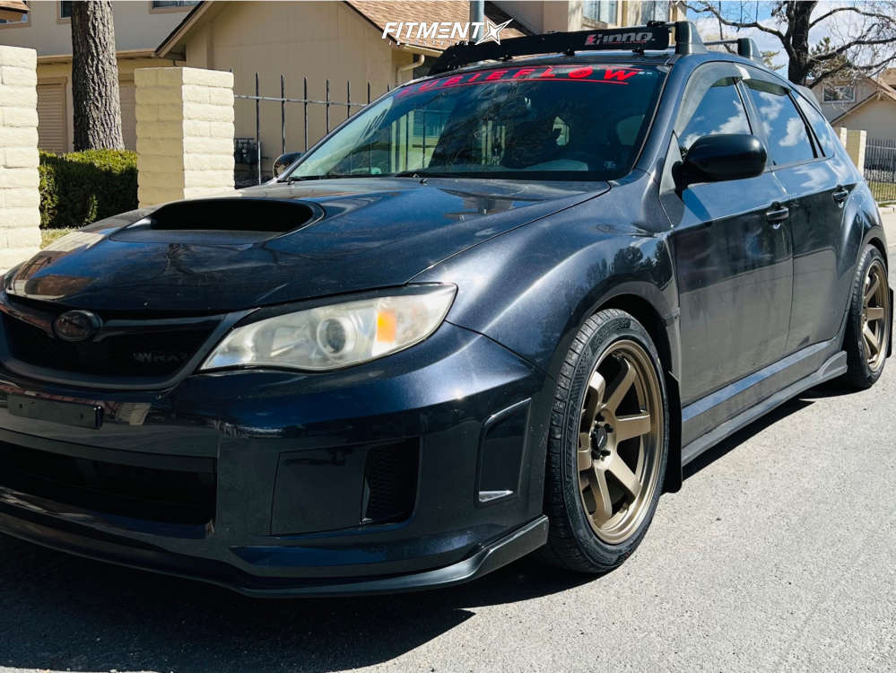 2013 Subaru WRX Limited with 18x9.5 AVID1 Av6 and Vercelli 255x40