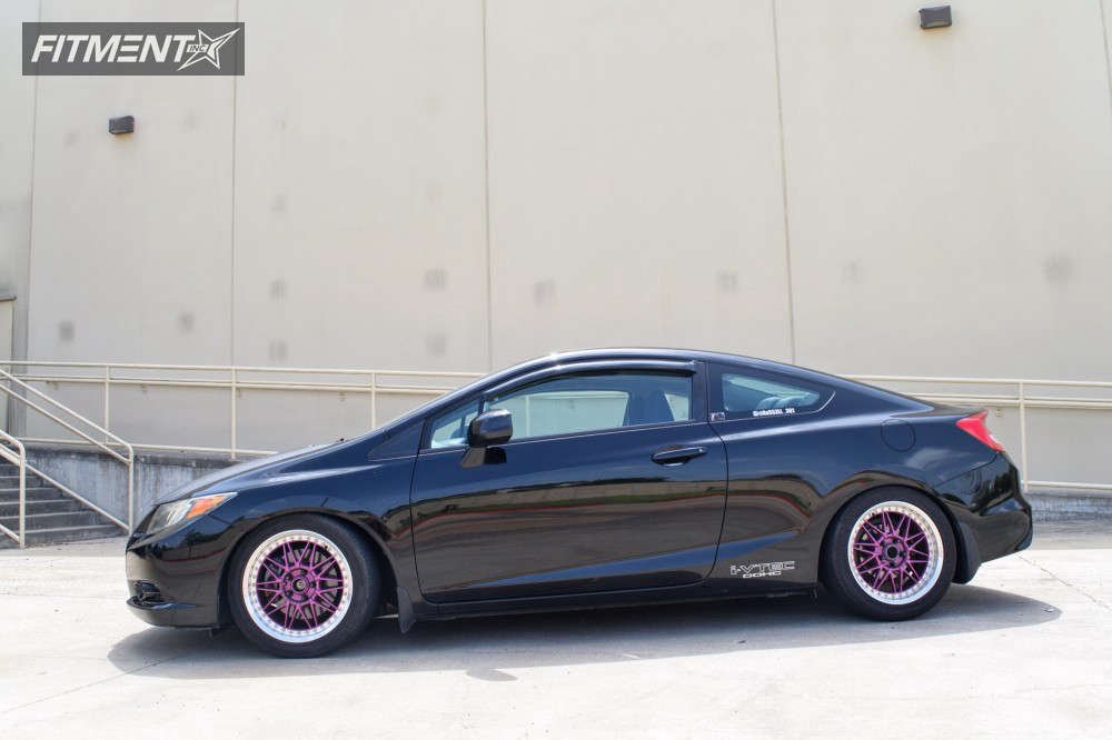 2012 Honda Civic Si with 17x8 Work Rezax and Nankang 235x45 on