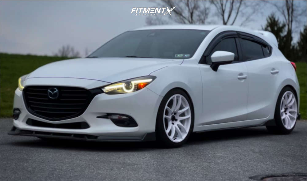 2017 Mazda 3 Grand Touring with 18x8.5 Vors Tr4 and Uniroyal