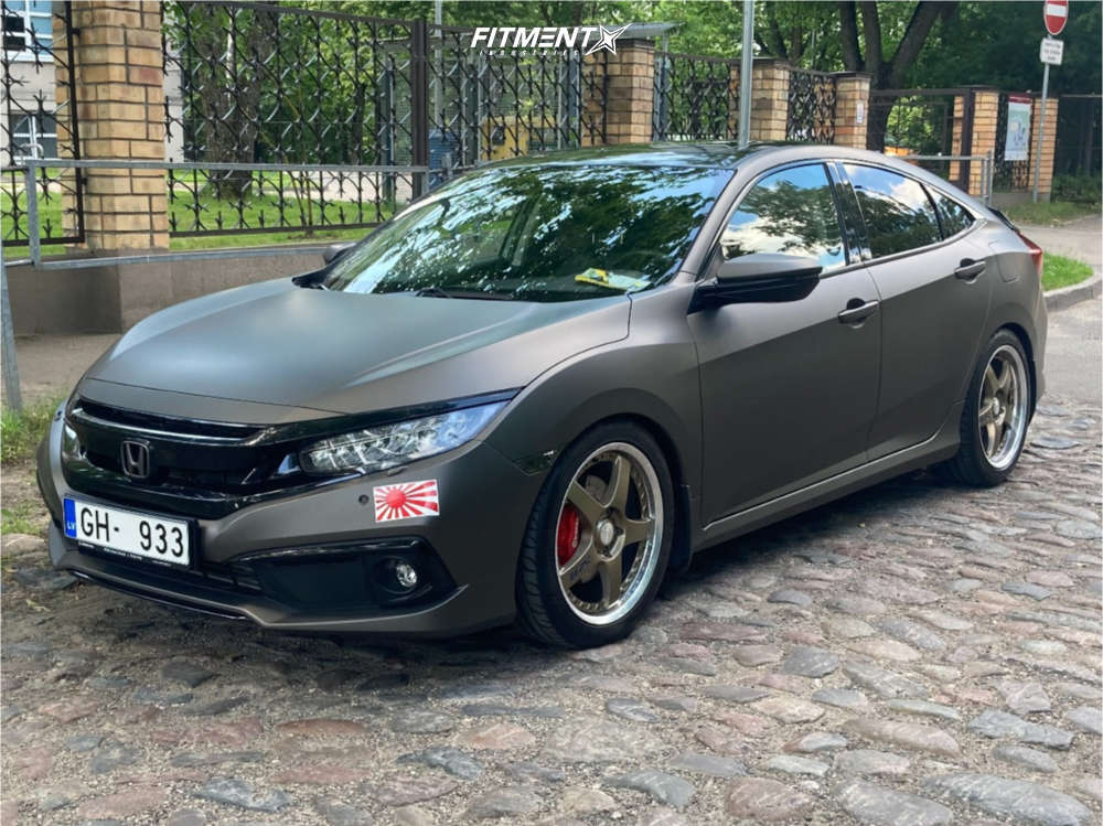 2021 Honda Civic EX with 18x7.5 5zigen 5ZR and Michelin 225x45 on