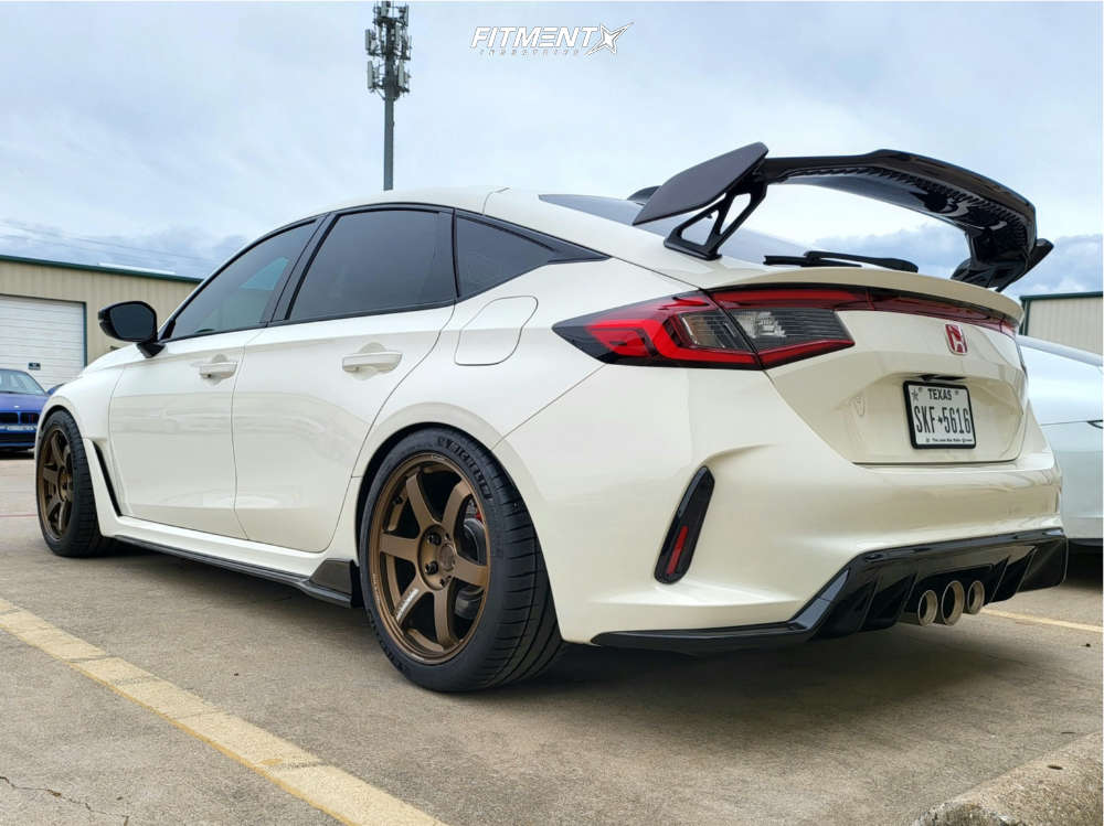 2023 Honda Civic Type R with 18x9.5 Volk Te37 Saga S-plus and Michelin ...