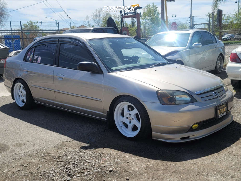 わぁ... 2002 Honda Civic LX with 16x8 Whistler Kr1 and Accelera 205x45 on