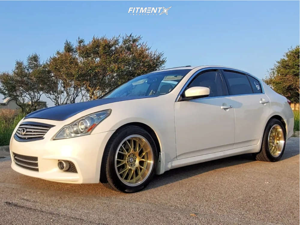 2011 INFINITI G37 X Sport with 18x8.5 Shift Crank and Vercelli 245x45