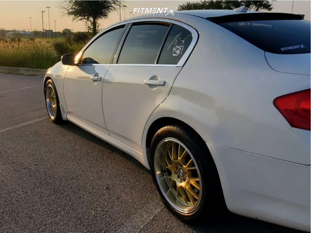 2011 INFINITI G37 X Sport with 18x8.5 Shift Crank and Vercelli 245x45
