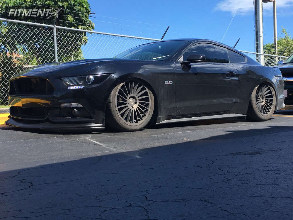 2015 Ford Mustang GT with 20x9 Rotiform Indt and Mickey Thompson