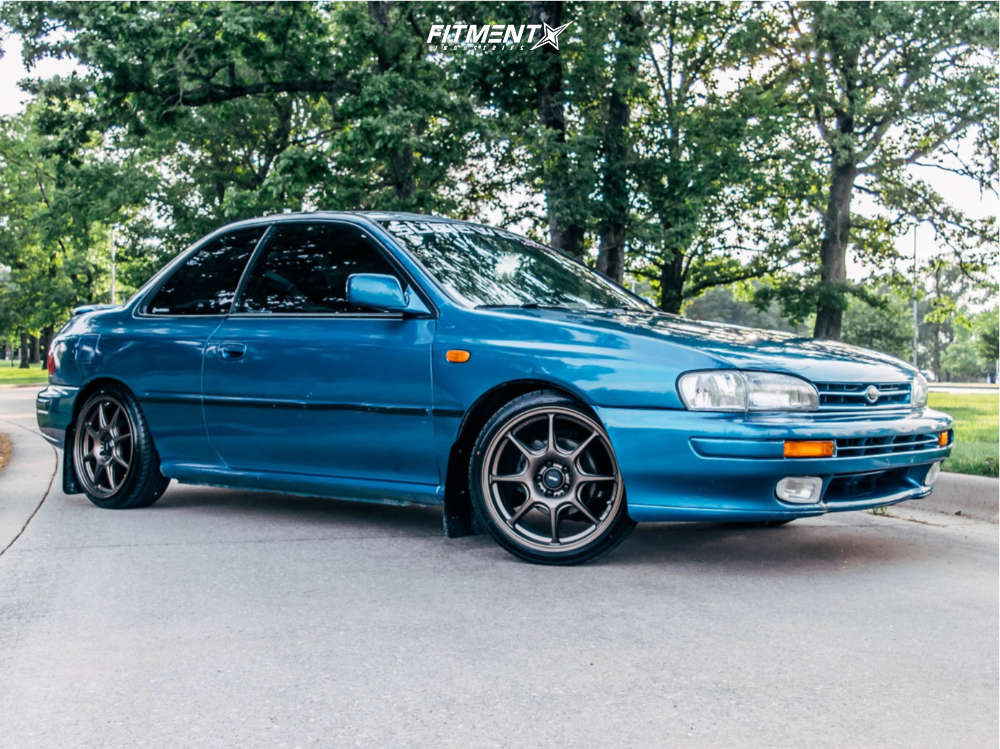 1995 Subaru Impreza L with 17x8 Konig Lockout and Ohtsu 205x40 on