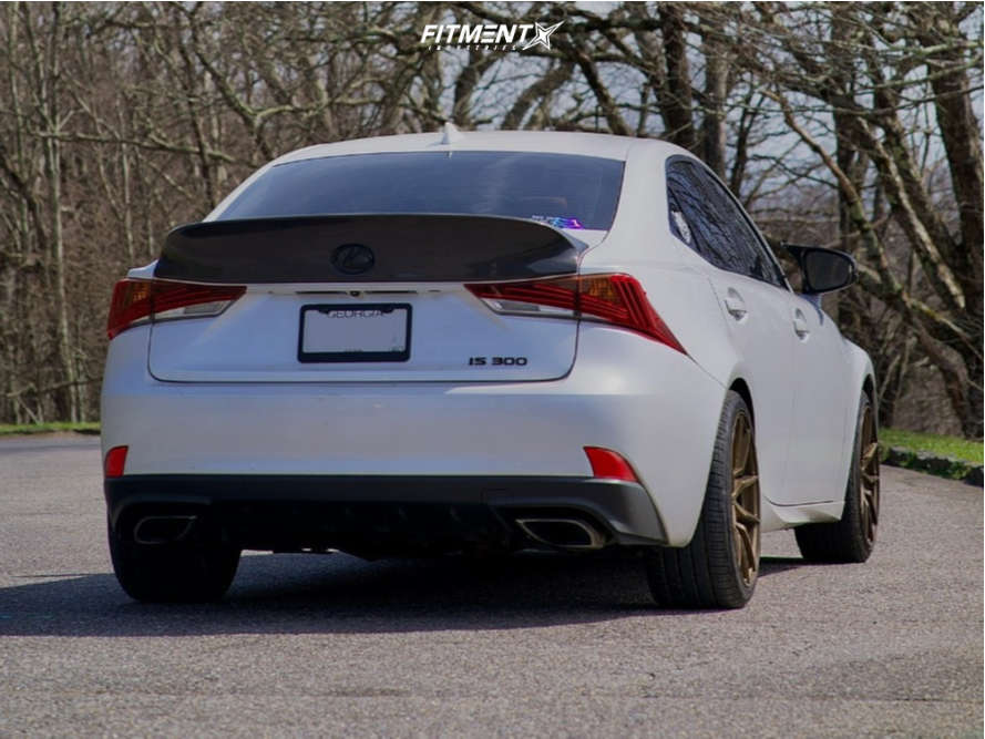 2017 Lexus IS300 Base with 18x8.5 Option Lab R716 and Goodyear 245x35
