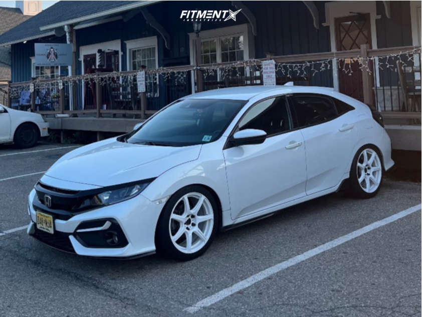 2021 Honda Civic Sport with 18x8.5 Work Emotion T7r and Michelin
