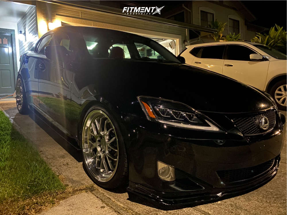 2007 Lexus IS350 Base with 19x8.5 F1R F21 and Delinte 235x35 on