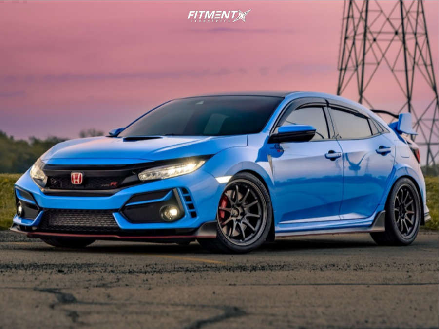 Type R Volk 2021 Honda Civic Type R with 18x9.5 Volk Ce28sl and Michelin 265x35 on ...