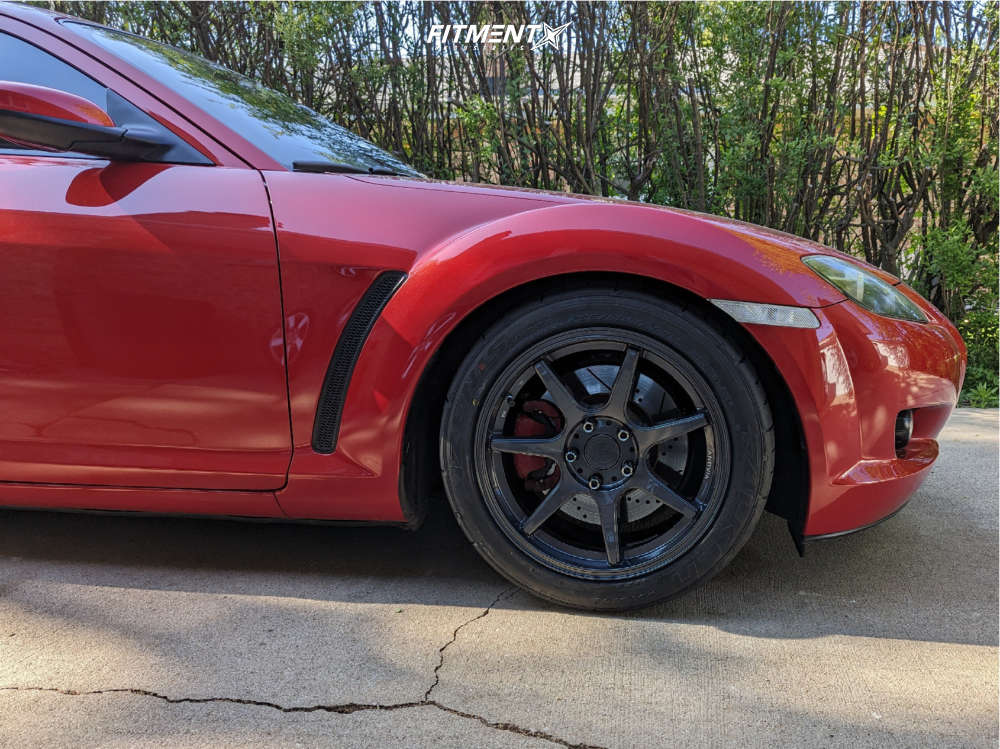 2004 Mazda RX-8 Base with 17x9 Anovia Kano and Falken 255x40 on ...