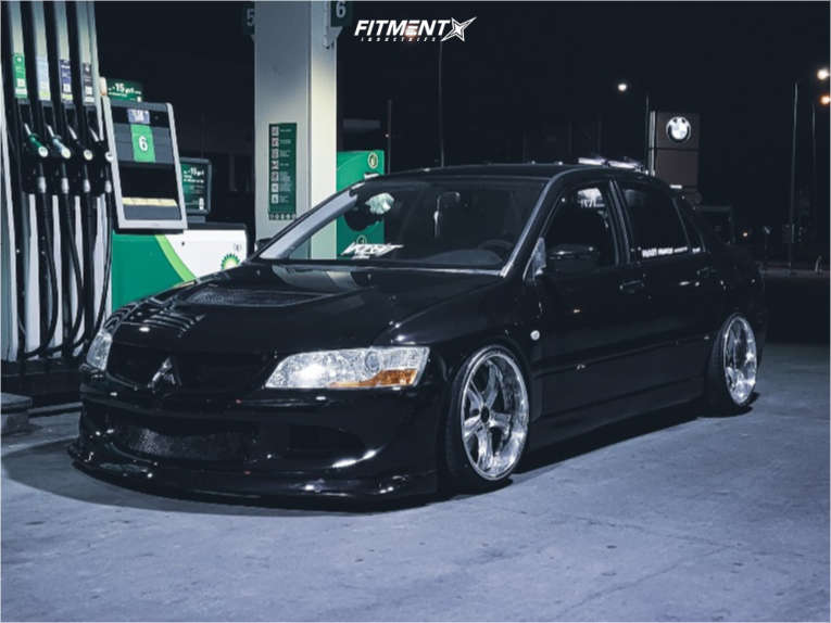 2004 Mitsubishi Lancer Evolution with 18x9 SSR Vienna Courage and