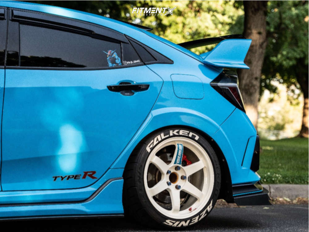 2017 Honda Civic Type R with 18x9.5 Volk Te37sl and Falken 265x35 on ...