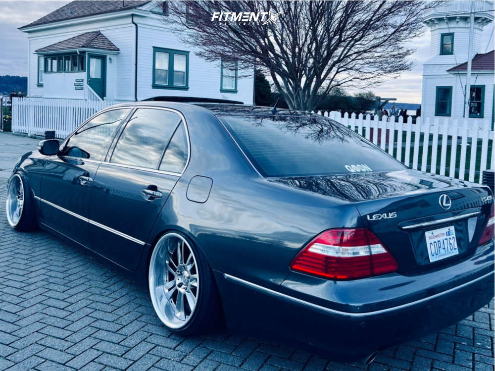 2004 Lexus LS430 Ultra Luxury with 19x10.5 Weds Glossa and