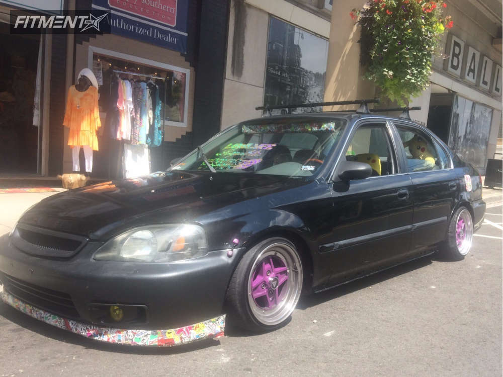 1997 Honda Civic DX with 15x8 Enkei Apache II and Achilles 165x45