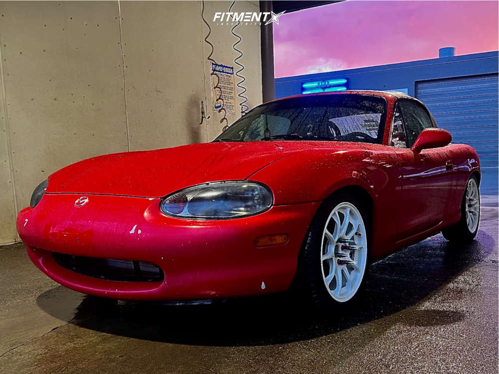 1999 Mazda Miata Base with 16x7 Volk Ze40 and Michelin 215x45 on