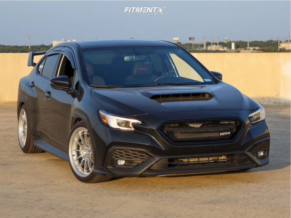 2022 Subaru WRX Limited with 18x9.5 Enkei Nt03m and Dunlop 245x40