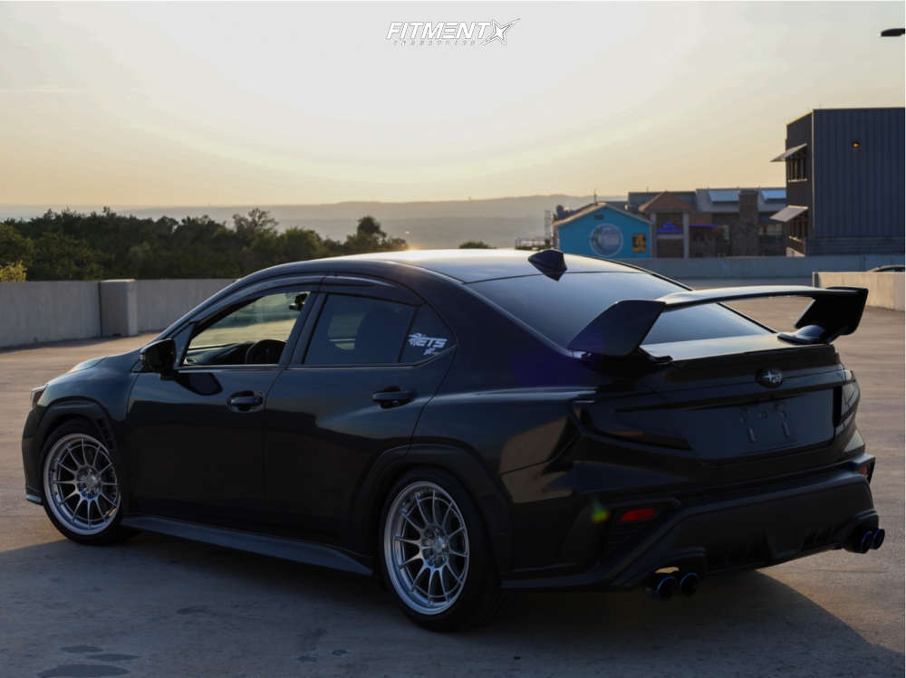 2022 Subaru WRX Limited with 18x9.5 Enkei Nt03m and Dunlop