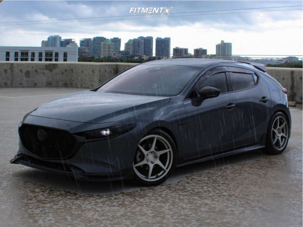 2022 Mazda 3 Carbon Edition with 18x8.5 Anovia Titan and Toyo