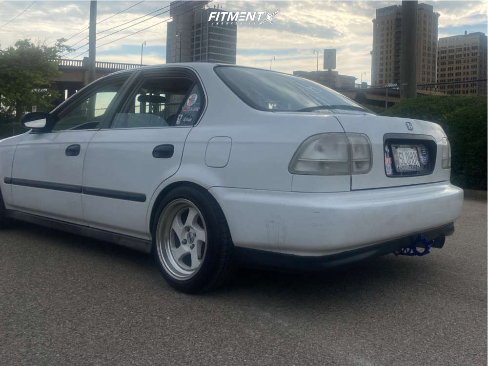 1997 Honda Civic LX with 15x8 Whistler Kr1 and Kumho 185x55 on