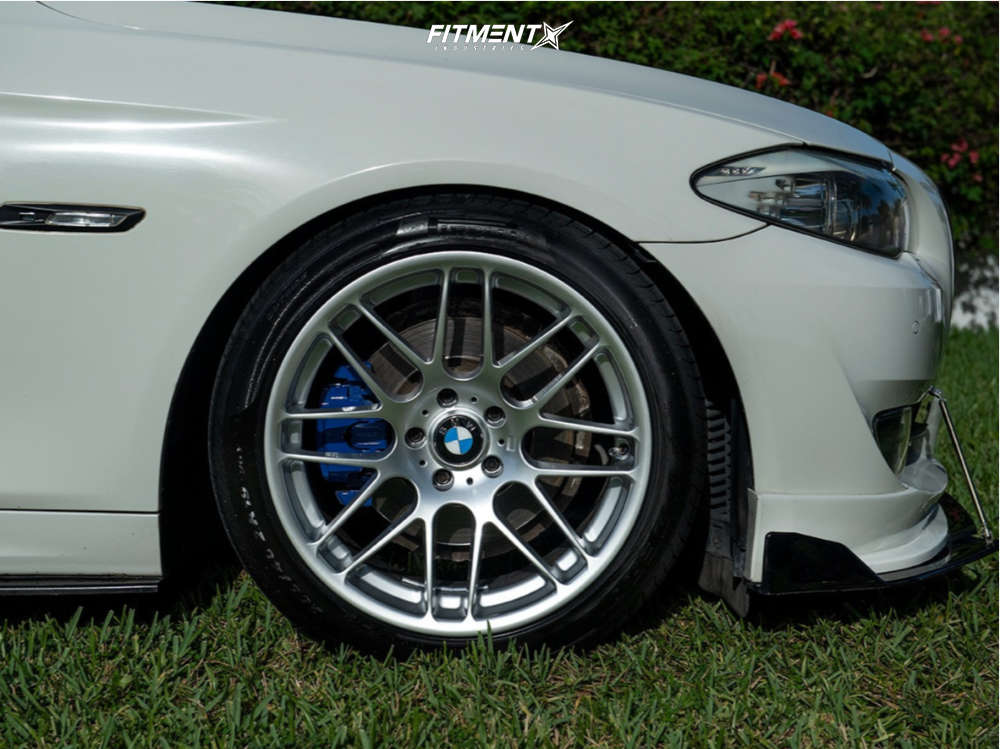 2011 BMW 528i Base with 19x9.5 VMR V703 and Pirelli 255x40 on Coilovers ...