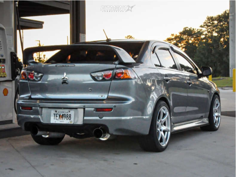 2014 Mitsubishi Lancer Ralliart with 18x9 Kansei Tandem and Vercelli ...