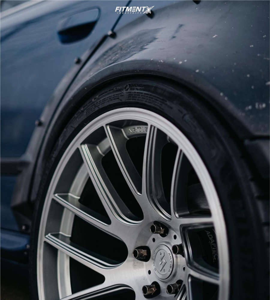 1 X Anovia Elder 20X10 5x112 0 Hub 40 Offset Silver Wheel Rim