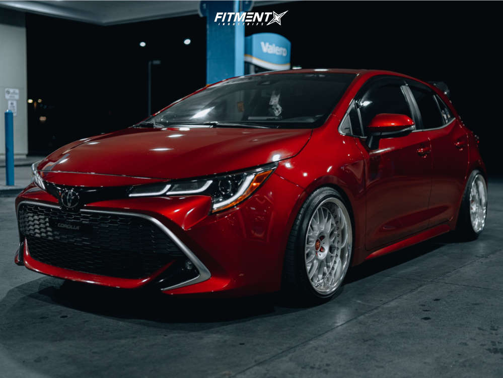 2022 Toyota Corolla XSE with 18x9.5 Work VS XX and Michelin 215x40 on