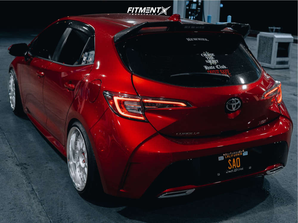 2022 Toyota Corolla XSE with 18x9.5 Work VS XX and Michelin 215x40 on