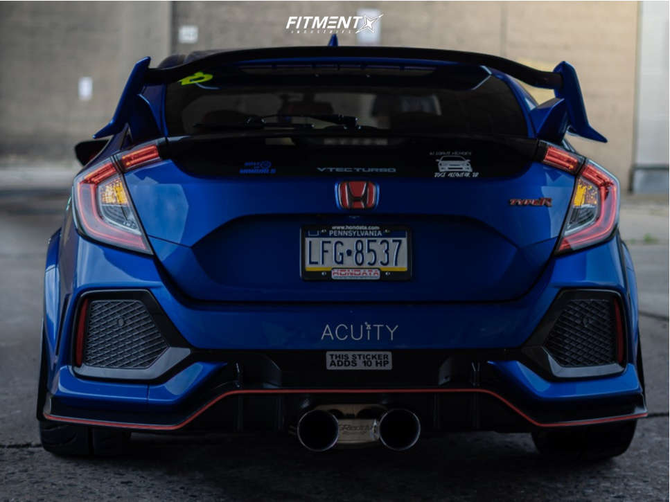 2019 Honda Civic Type R with 18x9.5 Gram Lights 57dr and Toyo Tires ...