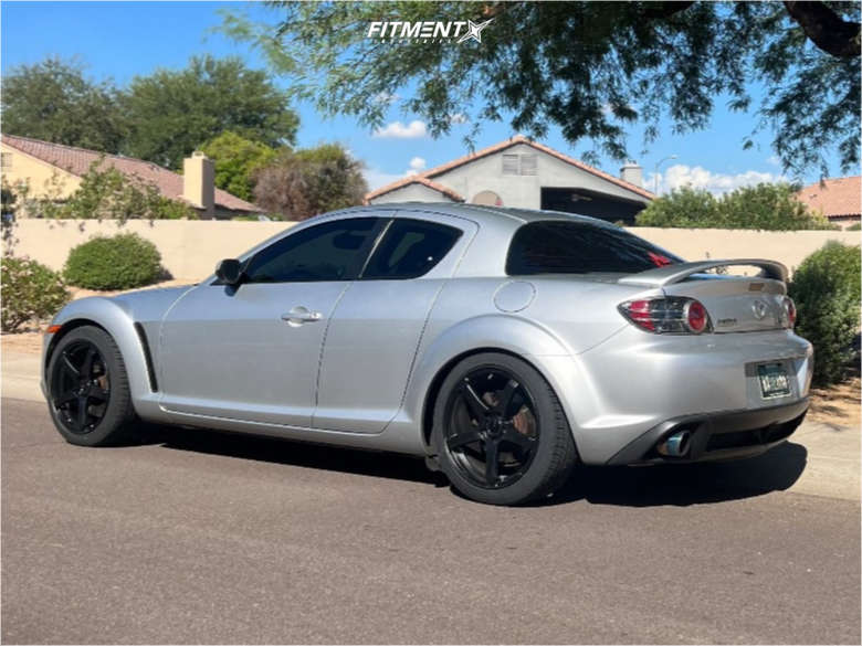 2007 Mazda RX-8 Base with 18x8.5 Enkei Kojin and Kumho 225x45 on Stock ...