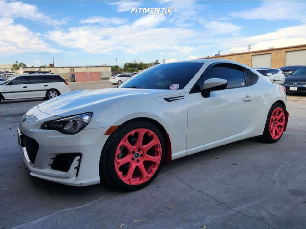 Stock Brz Rims 2017 Subaru BRZ Limited with 18x8.5 Heritage Kokoro Monoc and Lionhart ...