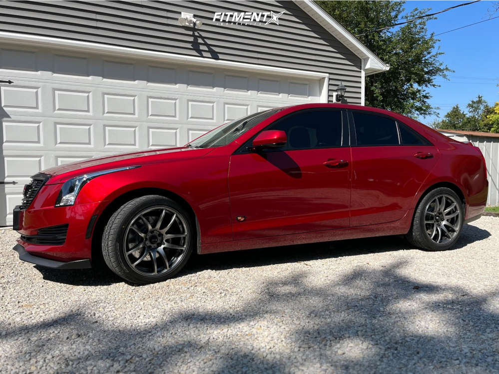 2017 Cadillac ATS Base with 18x8.5 Vors Tr4 and Vercelli 235x40 on ...