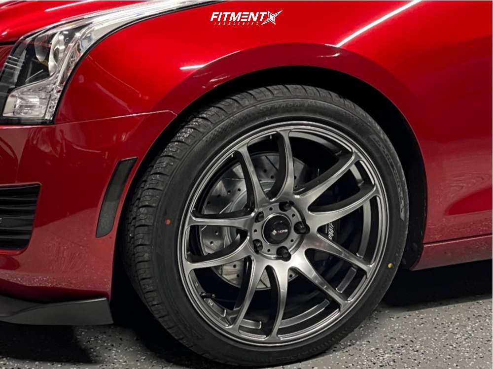 2017 Cadillac ATS Base with 18x8.5 Vors Tr4 and Vercelli 235x40 on ...