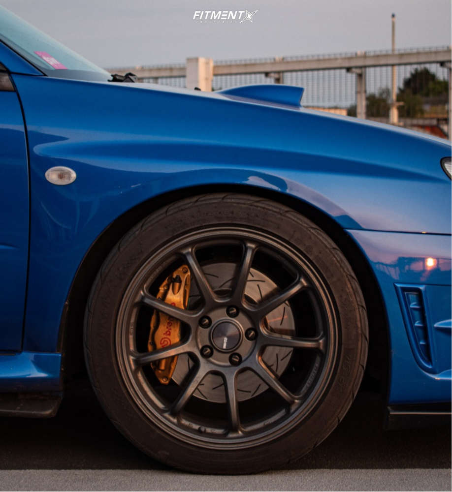 【2/2】インプレッサwrx sti NANKANG 245/40R18 2017 Subaru WRX with 18x9.5 35 ESR Sr07 and 245/40R18