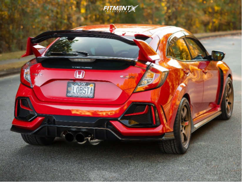 2021 Honda Civic Type R with 18x9.5 Gram Lights 57dr and Continental ...