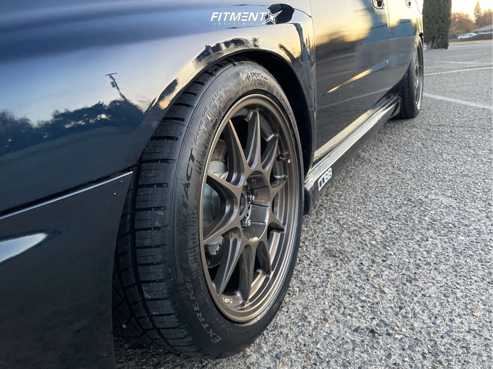 2002 Subaru Impreza WRX with 17x9 Konig Dekagram and Continental