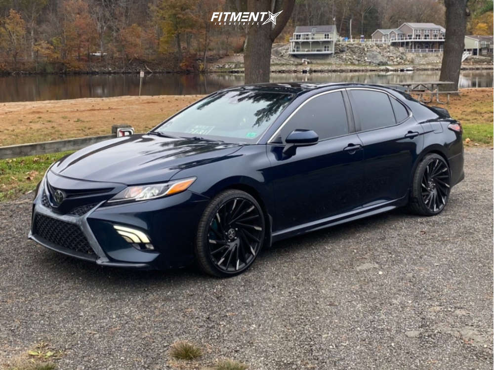 1 2018 Camry Toyota Se Stock Stock Xcess X02 Black Machined