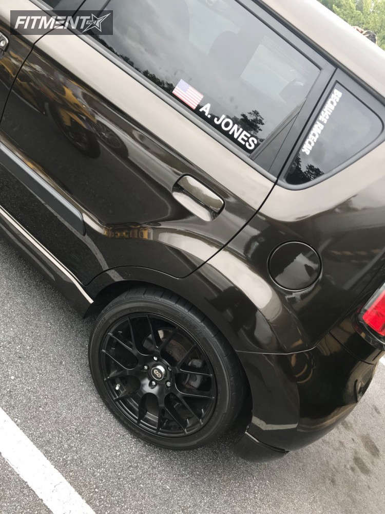 2010 Kia Soul 4u with 18x9.5 Enkei Raijin and Dunlop 245x40