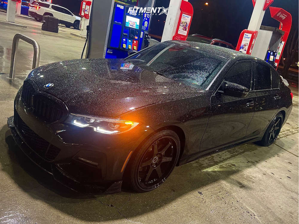2020 BMW 330i Base with 19x9.5 Vors Tr37 and Lexani 235x35 on Stock ...