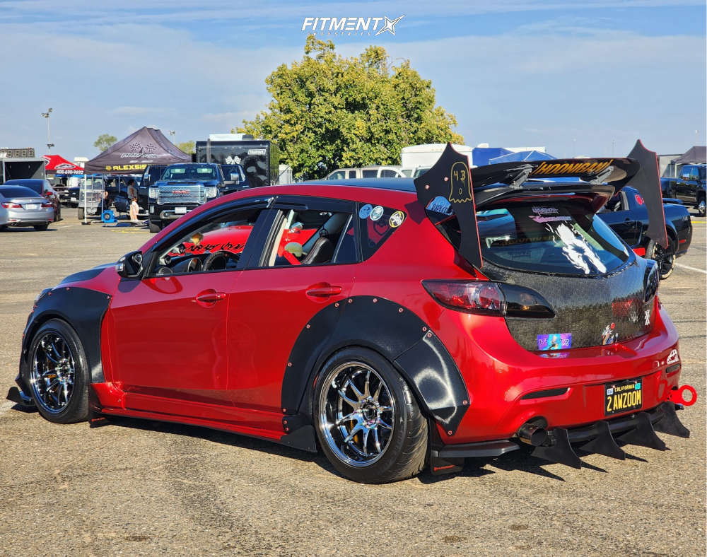 2010 Mazda 3 Mazdaspeed with 18x10.5 Aodhan Ds02 and Federal