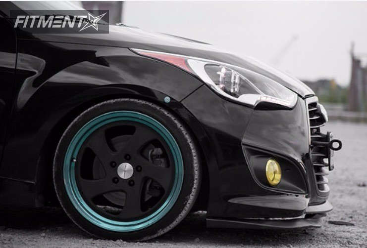 Veloster R Rear Disc 2013 Hyundai Veloster Turbo with 18x9 Varrstoen Mk2 and Pirelli 225x35 ...