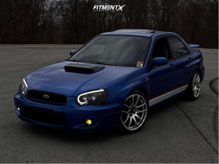 2004 Subaru Impreza WRX with 18x8.5 Vors Tr4 and Continental 225x45 on ...