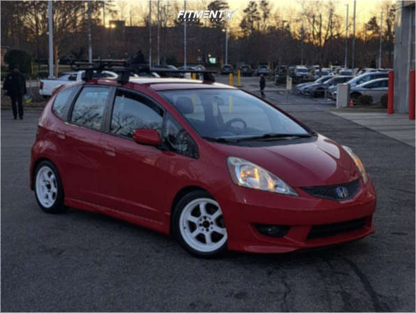 2010 Honda Fit Sport with 16x7 Vors Tr7 and Continental 205x45 on ...