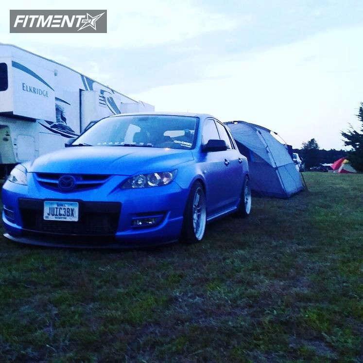 2008 Mazda 3 GT with 18x9.5 Enkei RPF1 and Hankook 215x25 on ...